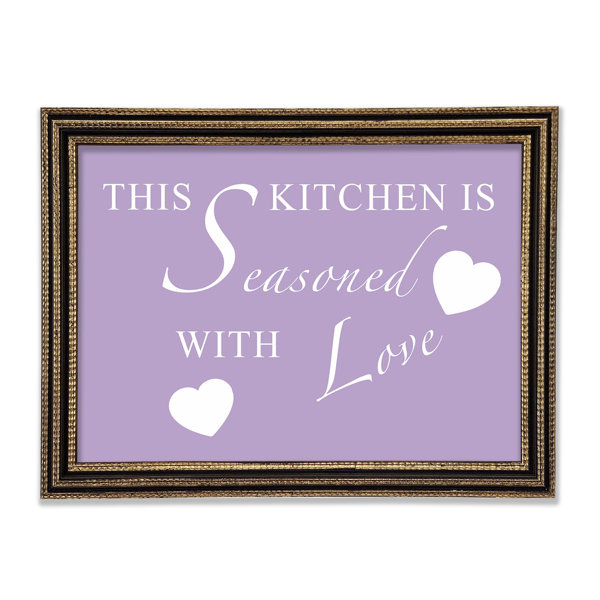 Happy Larry This Kitchen Is Seasoned With Love White Single Picture